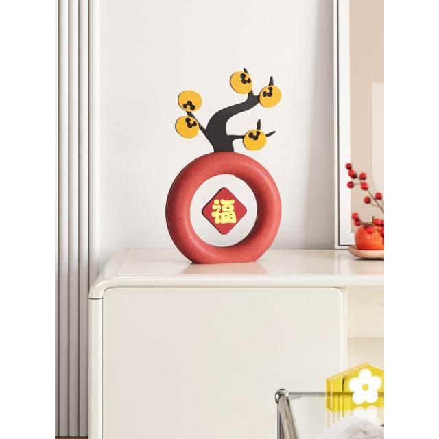 小柒家Mercure 創意福字客廳桌面擺件電視櫃玄關裝飾新年家居好物喬遷禮物