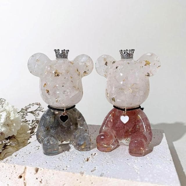 【Dawn Fashion 彤恩時尚】水晶情人熊 當草莓戀愛時 永恆的心鎖//聖誕節禮物/情人節禮物//交換禮物