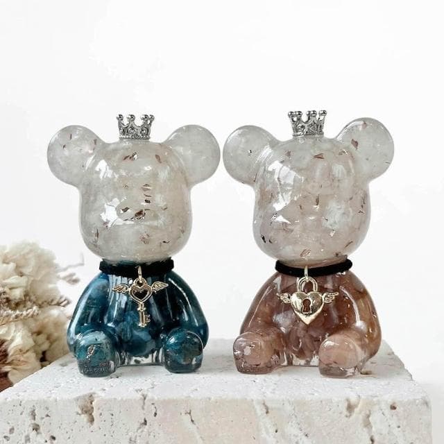 【Dawn Fashion 彤恩時尚】水晶情人熊 當草莓戀愛時 永恆的心鎖//聖誕節禮物/情人節禮物//交換禮物