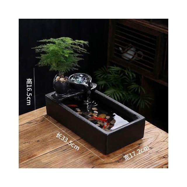 流水生財 循環水招財 風水球噴泉 辦公室桌面茶几小擺件 開業喬遷禮物 時來運轉 療癒小物 辦公室風水陶瓷擺件