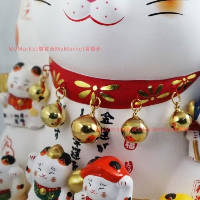 🌟日本進口🌟金運七福神招財貓(高27cm) 開店送禮 開業禮品 風水開運 招財擺飾 開運招財貓 祈福招財貓 陶瓷擺件