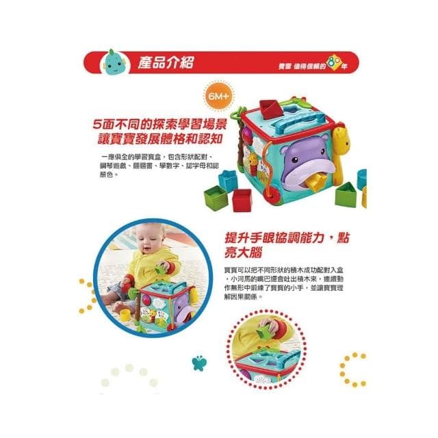 【Fisher price 費雪】費雪Fisher-Price 可愛動物積木盒 生日禮物 彌月禮-MiffyBaby