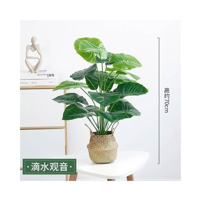 🔥部分現貨 北歐ins風仿真植物 客廳仿真綠植龜背竹小盆栽 假綠植擺件 裝飾假花仿真花擺設 綠植裝飾擺件 擺飾假花