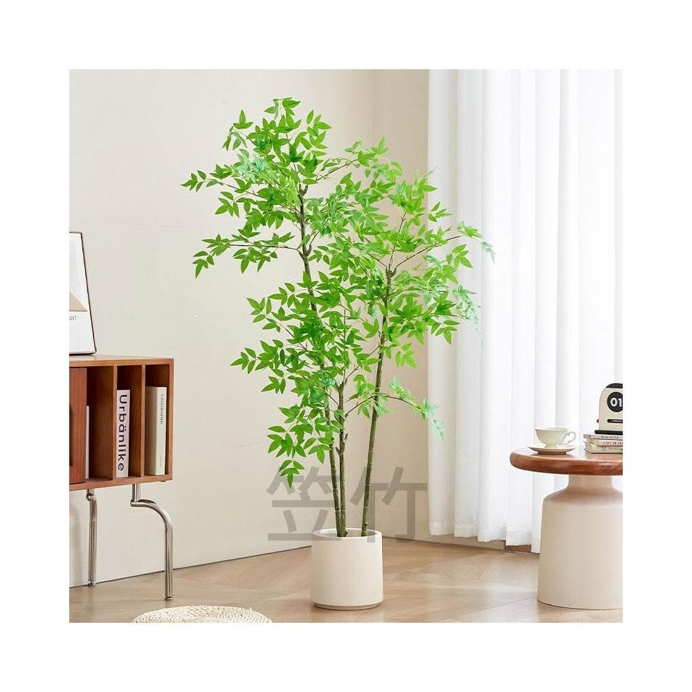 含票 仿真植物 仿真花 仿真南天竹ins風落地式盆栽客廳室內仿真綠植大型推薦清新高端仿真綠植