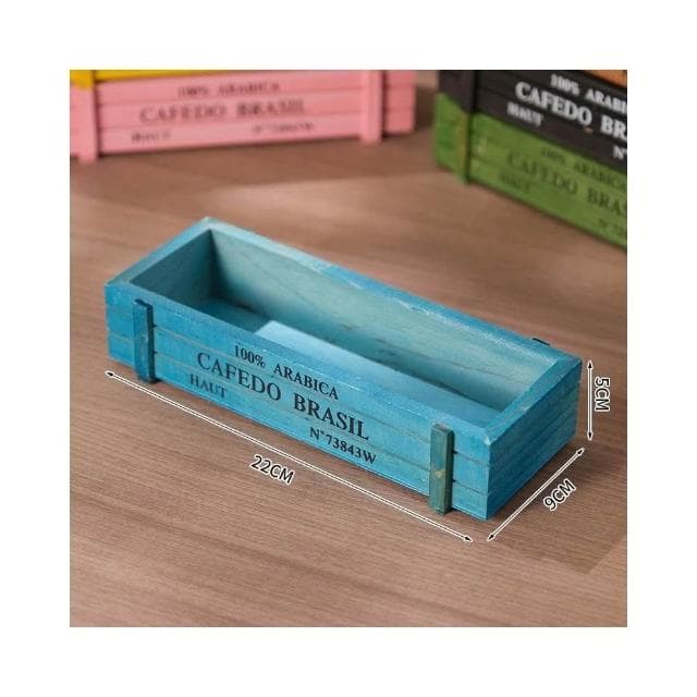 【璟采職人】長木盒 zakka 復古 木質 多肉 多肉花盆 長方形 做舊木盒 多肉植物組合 木制 花盆 木 盆栽 盒子