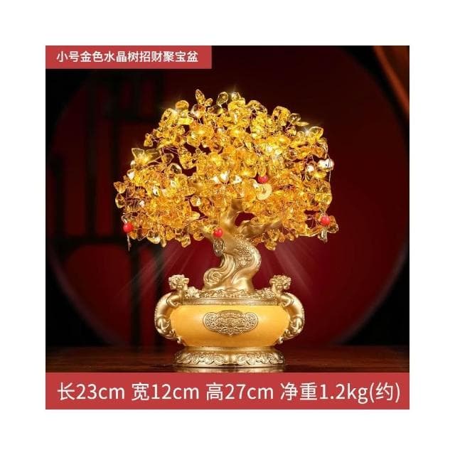 發財樹招財擺件搖錢樹聚寶盆辦公室店鋪收銀臺裝飾品喬遷開業禮品