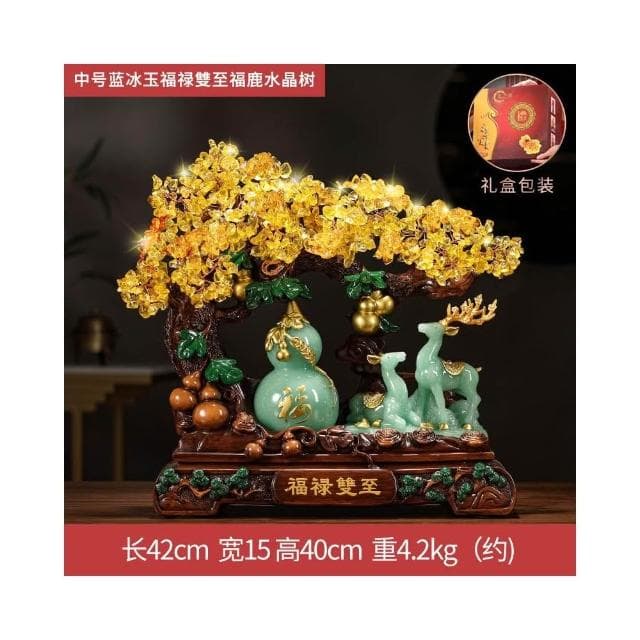 發財樹招財擺件搖錢樹聚寶盆辦公室店鋪收銀臺裝飾品喬遷開業禮品