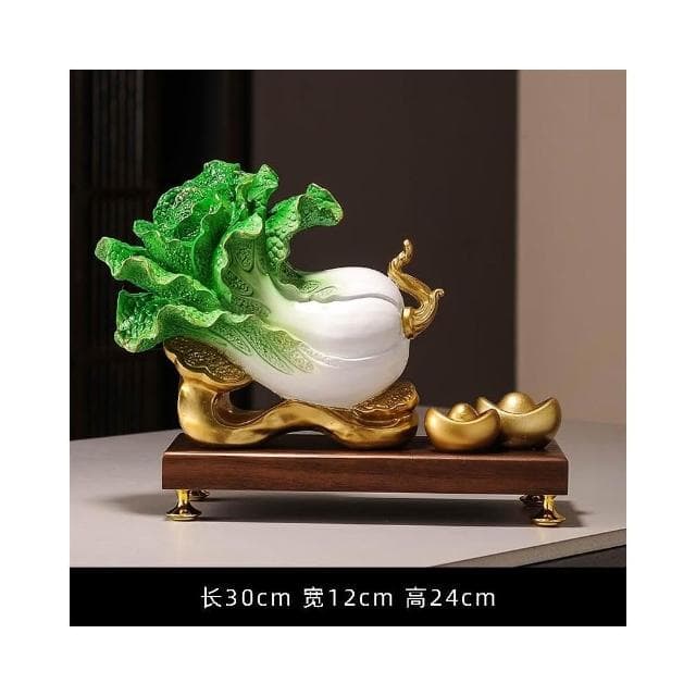 招財白菜擺件百財節節高升客廳玄關辦公桌面裝飾喬遷禮品開業禮物