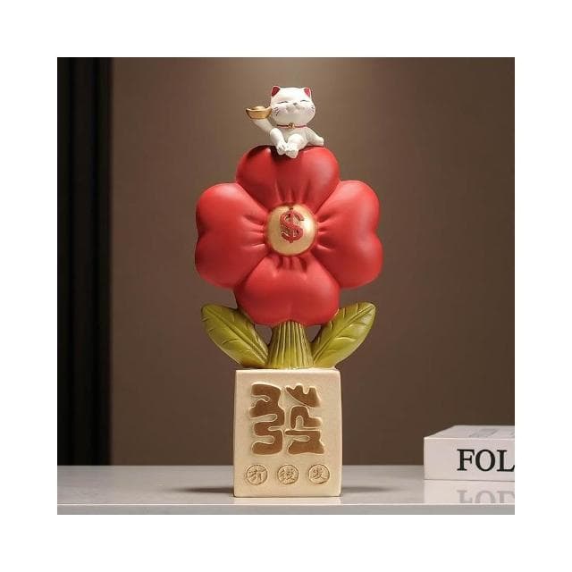 有錢花擺件招財店鋪收銀前臺開業客廳玄關電視櫃桌面裝飾喬遷禮物