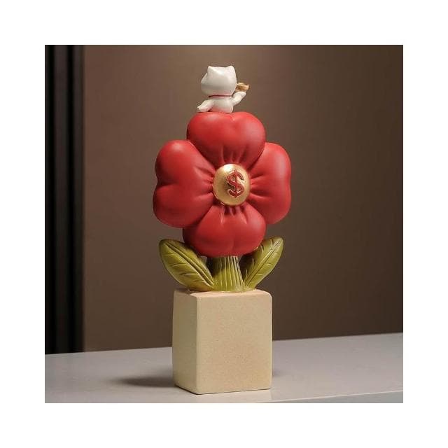 有錢花擺件招財店鋪收銀前臺開業客廳玄關電視櫃桌面裝飾喬遷禮物