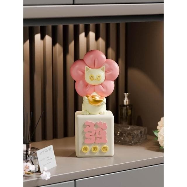 有錢花擺件前臺招財裝飾品開業禮物客廳酒櫃玄關家居飾品喬遷禮物