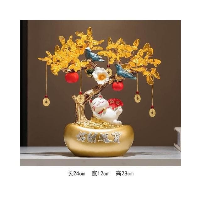 招財進寶搖錢發財樹客廳玄關電視櫃酒櫃家居裝飾品擺件喬遷禮物