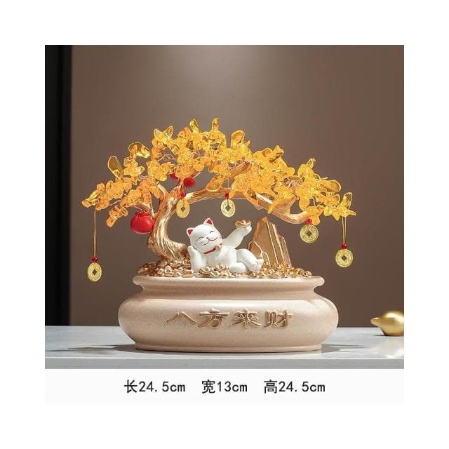 招財進寶搖錢發財樹客廳玄關電視櫃酒櫃家居裝飾品擺件喬遷禮物