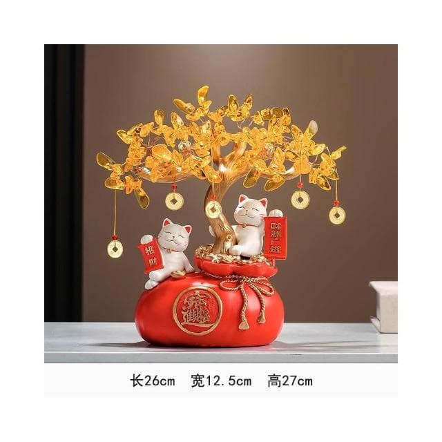 招財進寶搖錢發財樹客廳玄關電視櫃酒櫃家居裝飾品擺件喬遷禮物