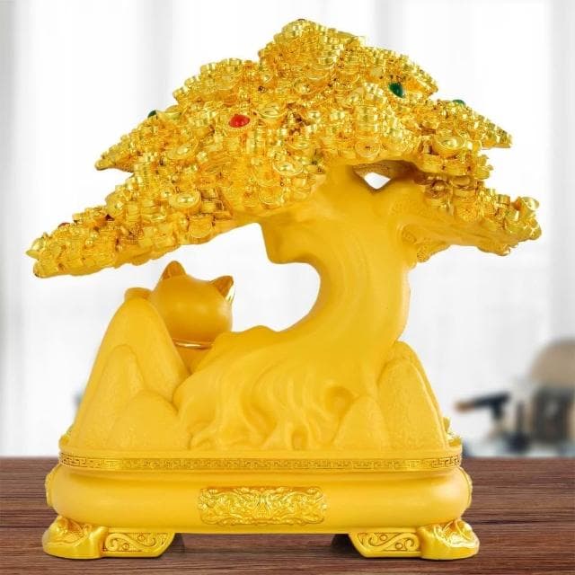 發財樹擺件招財貓客廳電視櫃酒櫃裝飾品店鋪公司開業喬遷新居禮品