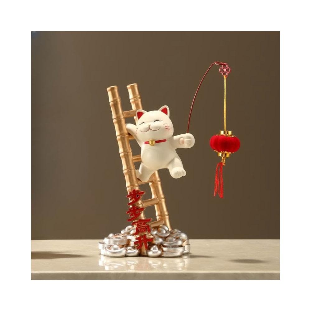 招財貓一家三四五口的擺件輕奢客廳電視櫃酒櫃玄關裝飾品喬遷禮物