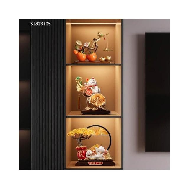 葫蘆招財貓擺件客廳玄關酒櫃電視櫃裝飾品開業大吉喬遷禮物