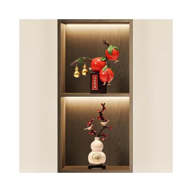 新年桌面招財葫蘆擺件客廳新中式喬遷新居禮品電視玄關酒櫃裝飾品