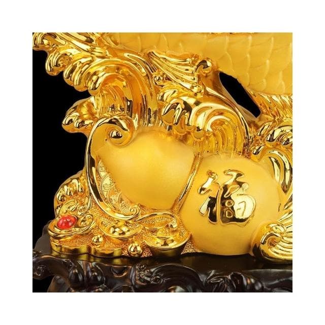 招財金龍魚擺件客廳玄關裝飾品公司前臺店鋪開業禮品喬遷開業禮物