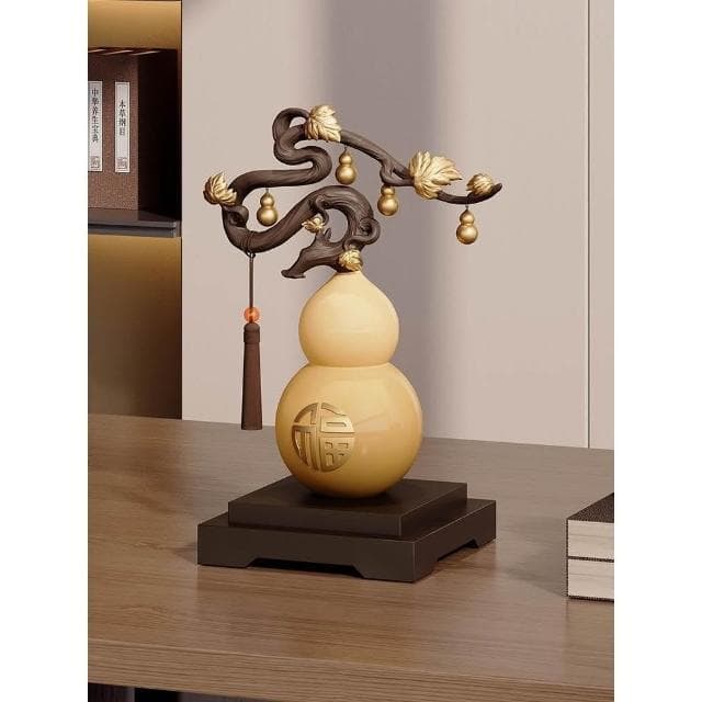 五福臨門葫蘆擺件新中式酒櫃招財納福裝飾品博古架送領導喬遷禮品