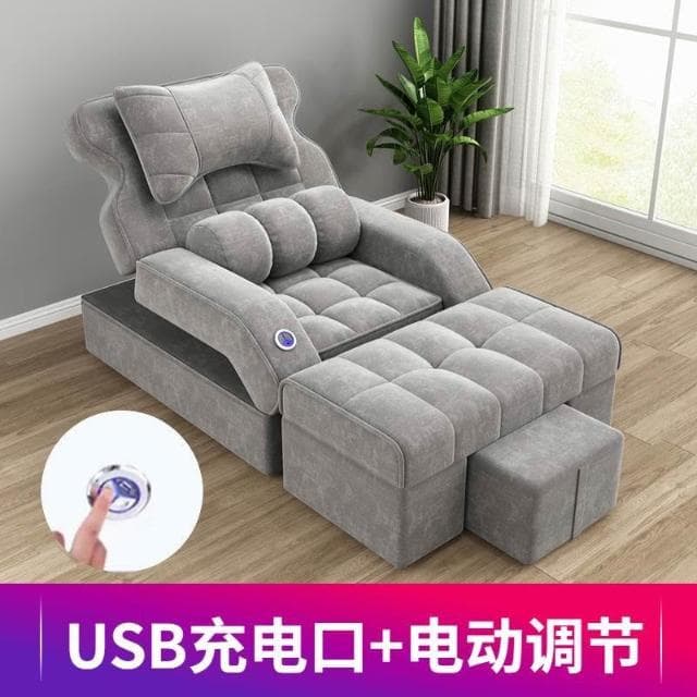 足療沙髮按摩床電動足浴沙髮沐足可躺椅埰耳修腳店椅子桑拿美甲椅按摩床 沙發 電動沙發 按摩椅 VXY0