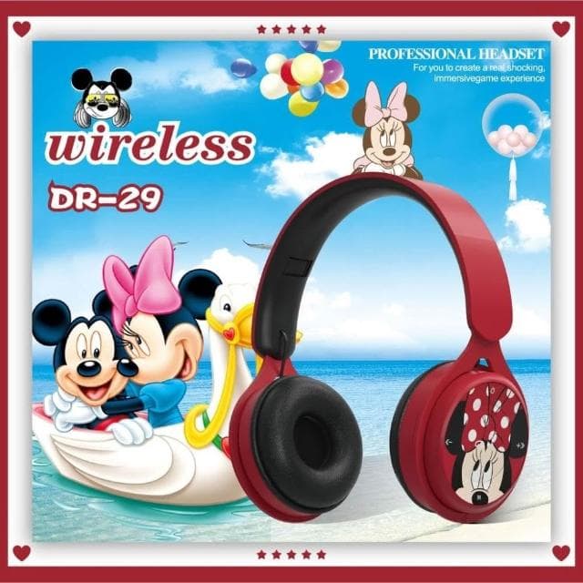 現貨速發📣漫威頭戴式藍牙耳機 無線耳機 蜘蛛 美隊 米奇 可折疊支持FM 耳麥 耳罩式兒童耳機遊戲