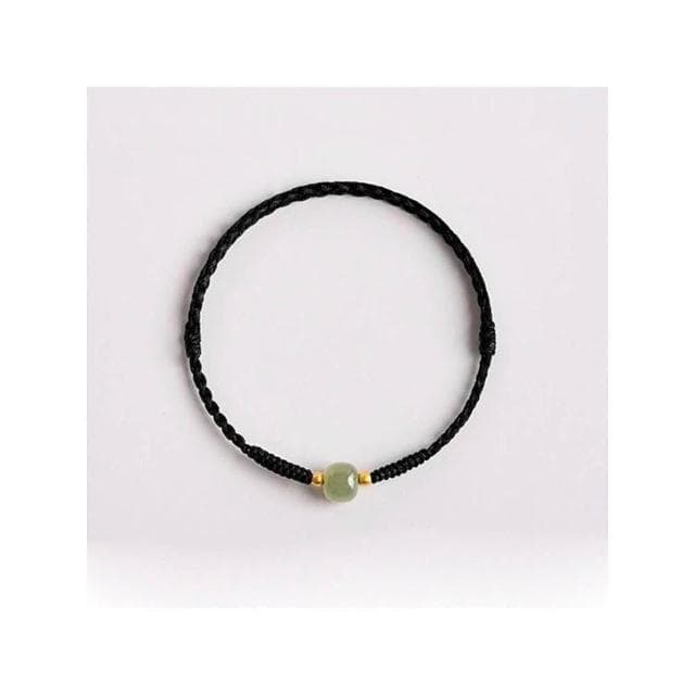 【開運堂】現貨 一生好運 本命年手工編織手繩手鍊新款仿和田手工編織手繩玉女轉運珠手工編織紅繩編織手繩編織手繩