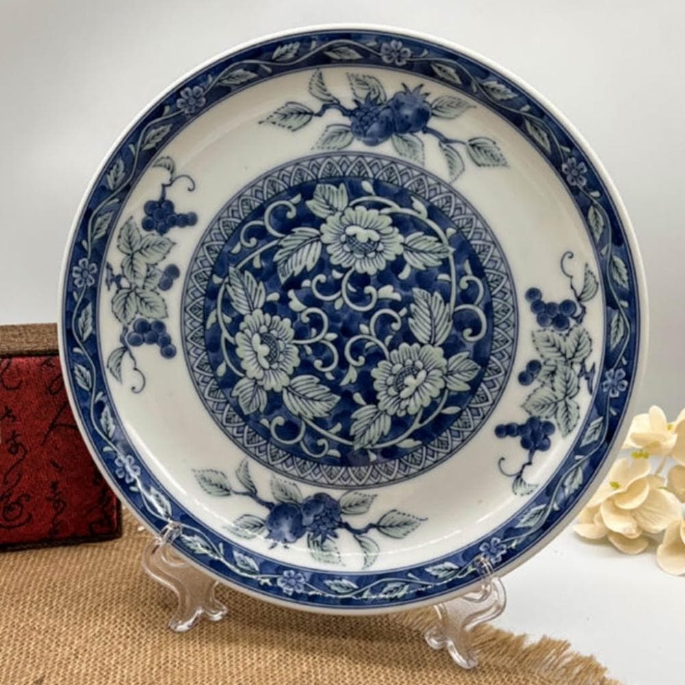 《青花富貴瓷盤》——典雅古韻,綻放永恆之美 | 家居裝飾 收藏擺件 古典瓷器 中式藝術品 傳統工藝品 送禮推薦 贈禮佳品