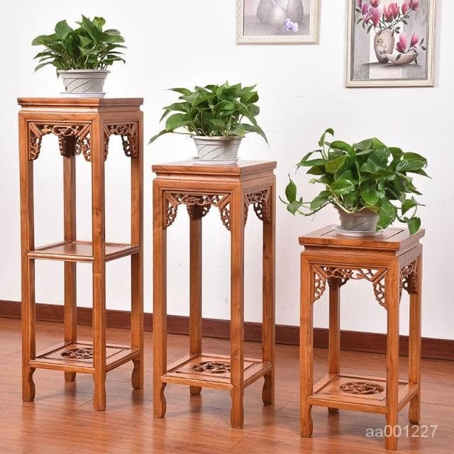 花架子多層室內特價陽臺客廳木製裝飾架省空間花盆落地式綠蘿展示邊桌 盆栽架 花架 植物架 KBYM