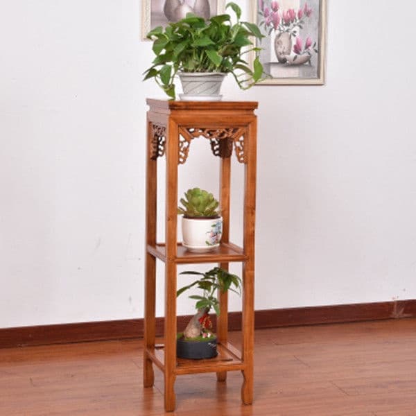 花架子多層室內特價陽臺客廳木製裝飾架省空間花盆落地式綠蘿展示邊桌 盆栽架 花架 植物架 KBYM