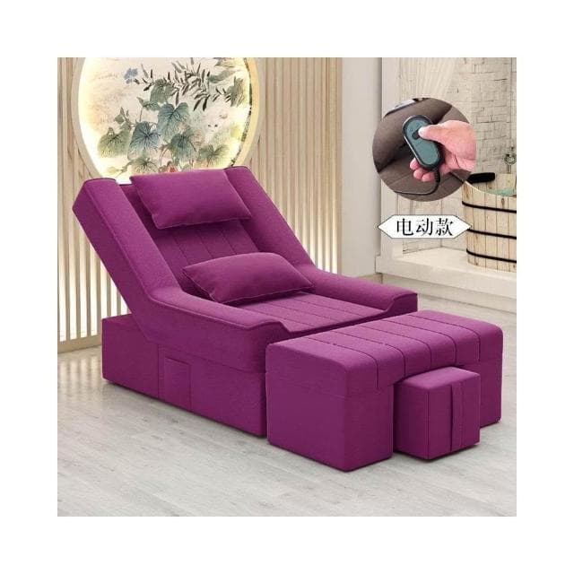 息美睫椅子足浴床靠椅床足浴沙髮美甲沐足足療按摩床電動躺椅休按摩床 沙發 電動沙發 按摩椅 DJVC