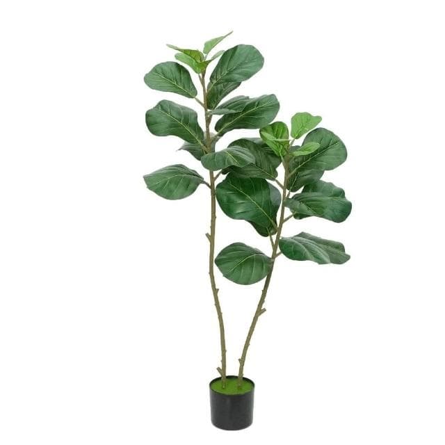🌿仿真植物🌿仿真琴葉榕 落地假盆栽 室內大型仿生綠植擺件 客廳輕奢裝飾花 假樹 客廳裝飾品