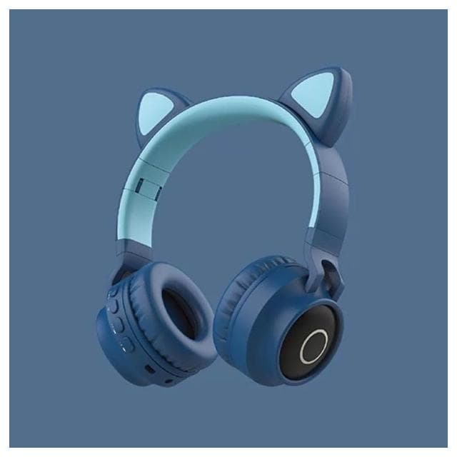 現貨速發📣帶麥克風 貓耳朵耳機 藍牙耳機 網課必備 發光耳機 兒童耳機 無線耳機 頭戴式耳罩式耳機 耳麥 TF卡