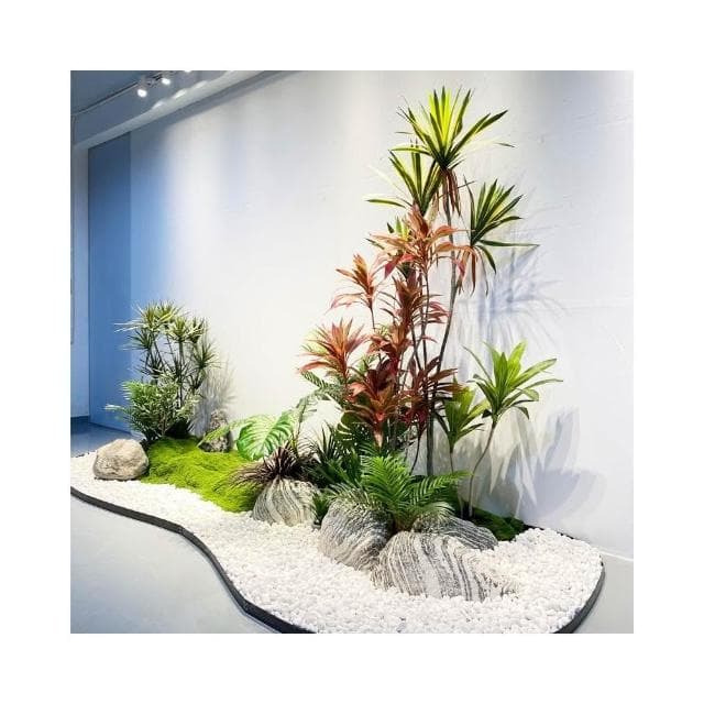 合枋傢俱 仿真綠植盆栽植物造景室內盆景餐廳場景裝飾櫥窗樓梯景觀組合