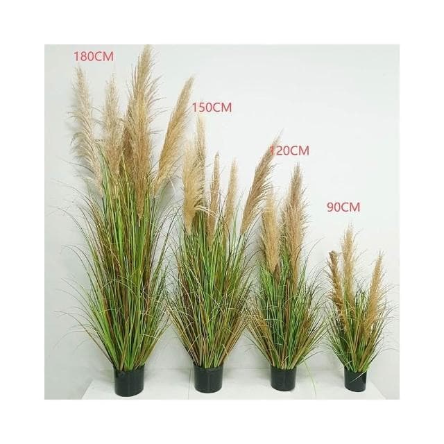 合枋傢俱 仿真蘆葦仿生植物盆栽批發景觀草擺件室內落地裝飾戶外婚禮造景