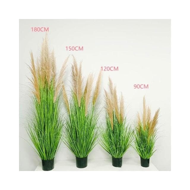 合枋傢俱 仿真蘆葦仿生植物盆栽批發景觀草擺件室內落地裝飾戶外婚禮造景