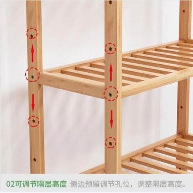 ❥花架陽台落地式花架室內花架盆栽架花盆架園藝花架植物架陽台花架子多層室內置物架多肉落地式客廳組裝楠竹家用裝飾花盆架