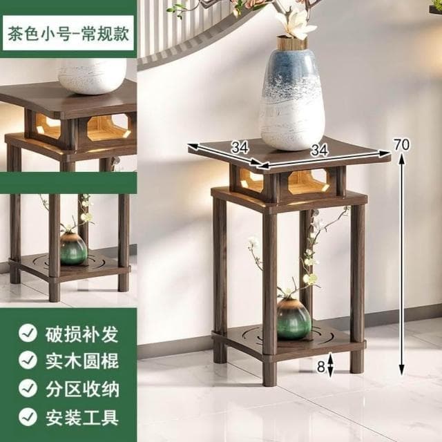 『破損包賠』免運🚛花盆架 植物架 聚寶盆架 盆栽架 裝飾架 藝品架 花瓶架 財位桌 花臺 四方花臺 客廳置物臺可打統編