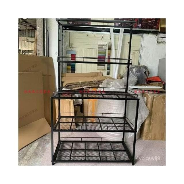 定製 室內陽臺多肉花架可掛補光燈專用多層日式塊根植物架盆栽花盆架子