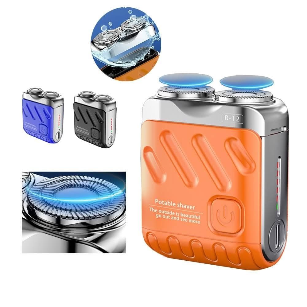 隔日送達🚚電動剃鬚刀 電動刮鬍刀 刮鬍刀 除毛 剃鬚刀 mini雙頭 磁吸剃鬚刀 便攜鬍鬚刀 防水 便攜