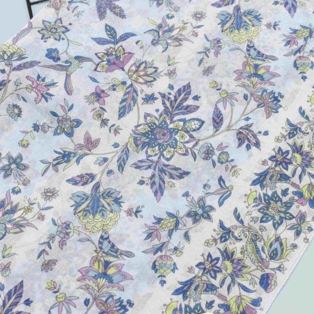 京都抗UV圍巾-更紗(藍/紫)