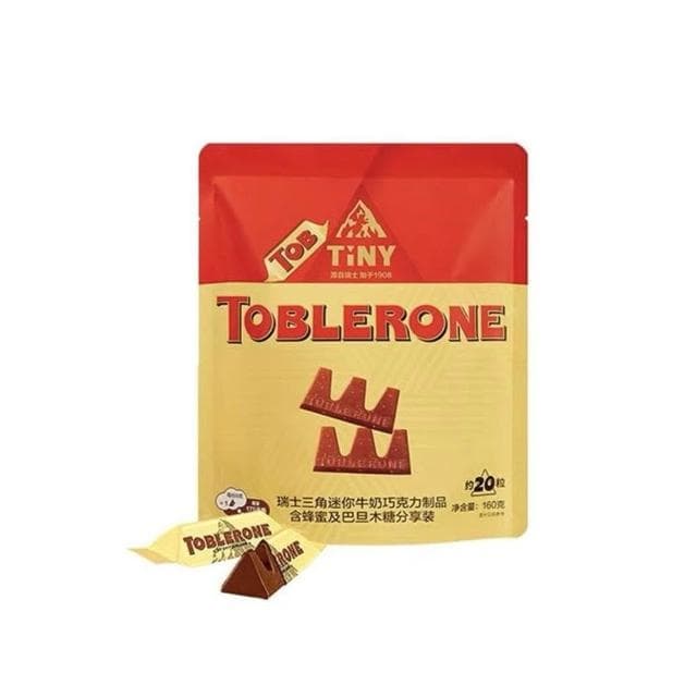 Lucky Toblerone/瑞士三角巧克力迷你牛奶160g袋裝進口黑巧休閑零食喜糖