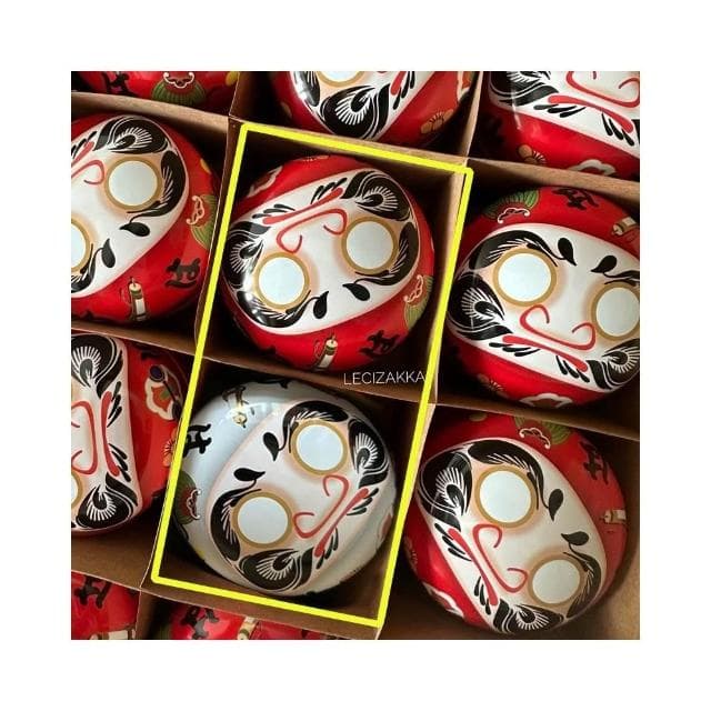 〓樂齊商店〓 開運招福 許願達摩紅白茶葉保存罐組 伴手禮 送禮 長輩送禮 客戶送禮 生日禮物 新居落成送禮