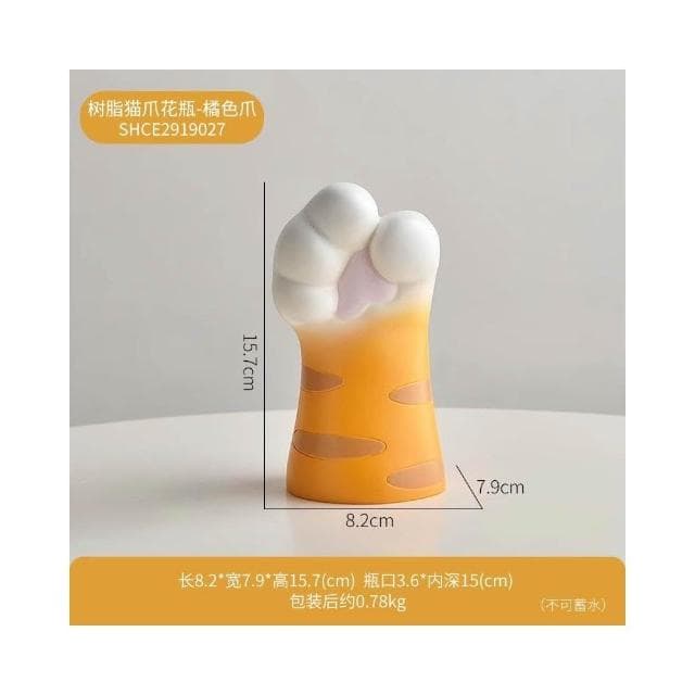 創意可愛貓爪花瓶擺件仿真花家居玄關桌面裝飾品喬遷女生生日禮物