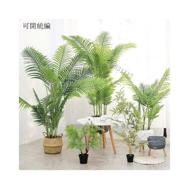 仿真植物 散尾葵 北歐風裝飾 客廳落地大型盆栽 室內盆景 擺件 假綠植 園藝裝飾