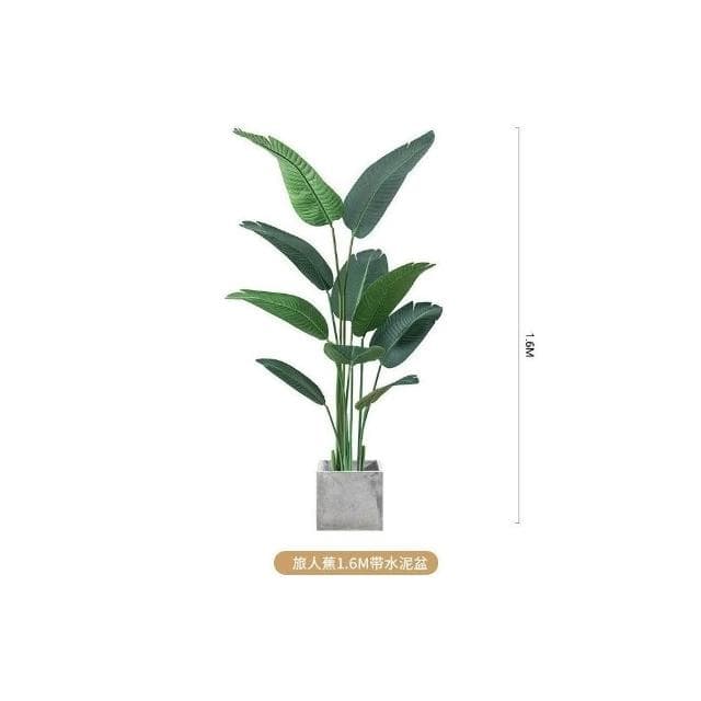 仿真綠植 假植物裝飾 室內旅人蕉盆栽 仿生龜背葉 北歐大型客廳擺件樹 仿真樹 大型盆栽 辦公室擺件
