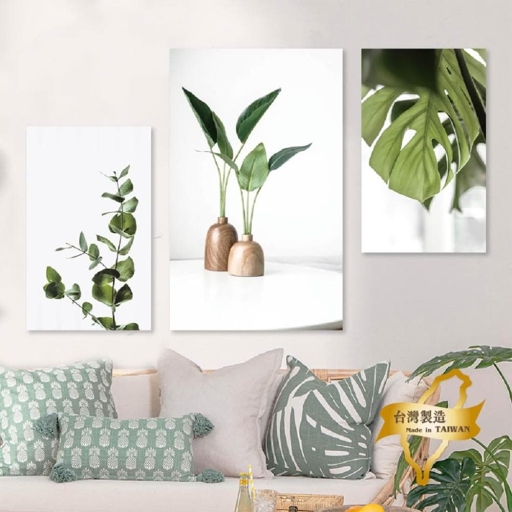 【Noname】植物一隅 植物畫 壁畫 板畫 背景畫 台灣工廠 北歐畫 掛畫 裝飾 畫 簡約 清新 掛布 文青 抽象畫 複製畫