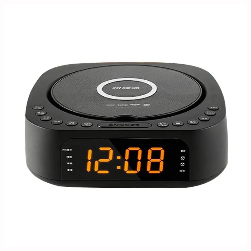 【Abee 快譯通】CD62 藍牙無線充電CD立體聲音響(藍牙音響/CD播放器/無線充電/FM廣播/鬧鐘)