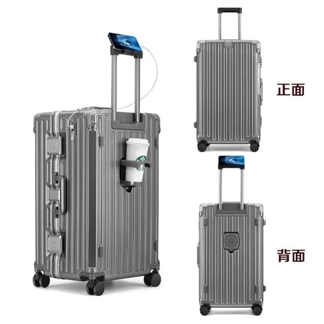 高階版 多功能鋁框行李箱 纯PC行李箱 28吋行李箱 30吋行李箱 鋁框箱 加厚胖胖行李箱 鋁框胖胖箱