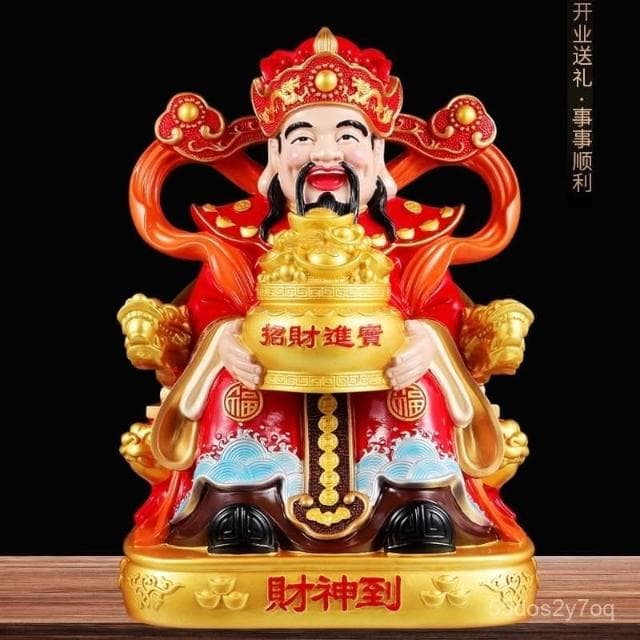 熱賣 優選 旺宅財神爺擺件 家用供奉財神爺 辦公室招財擺件 公司喬遷開業招財送禮